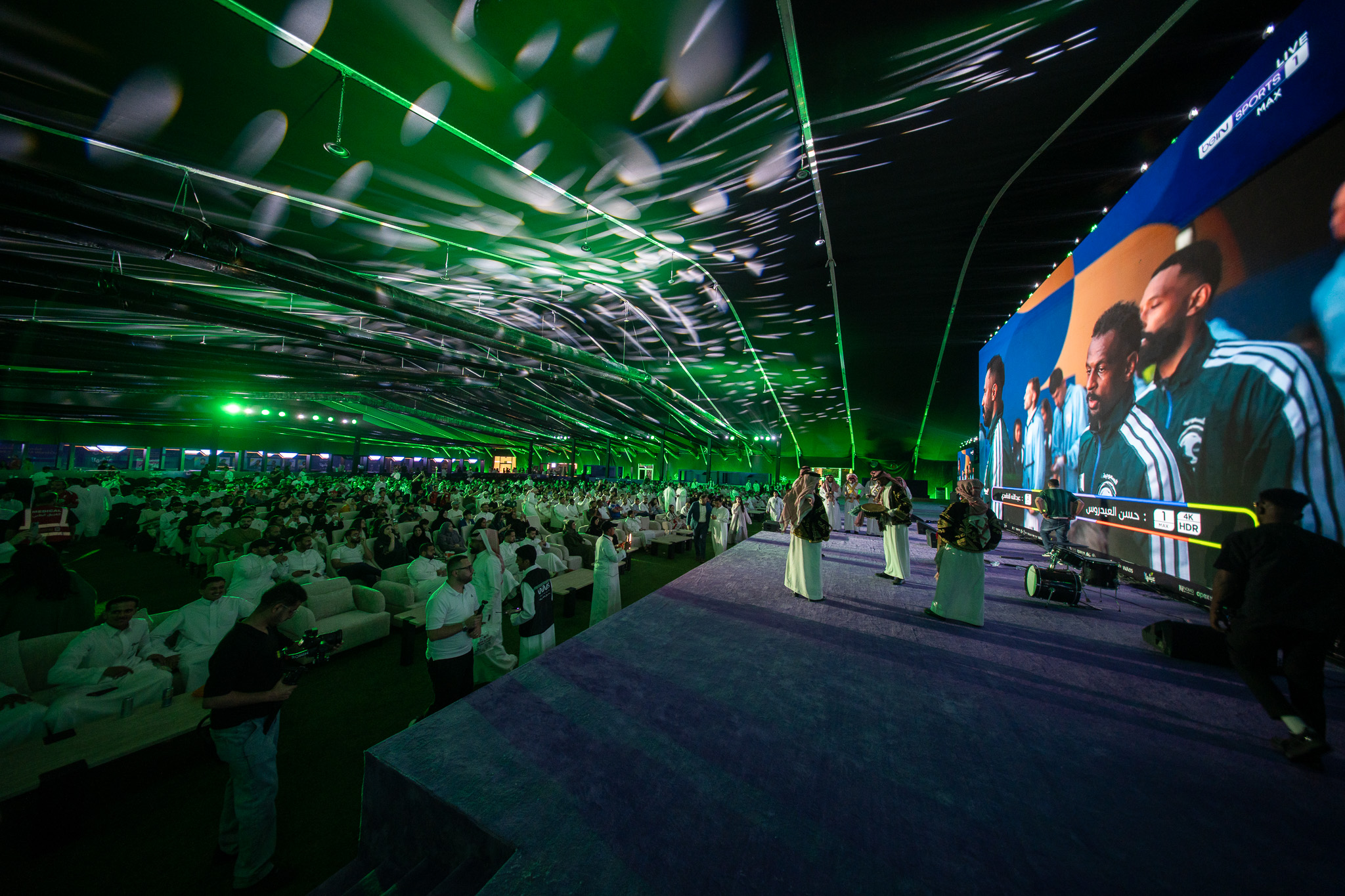 Fans at the Eshha! FIFA World Cup 2026 fan destination